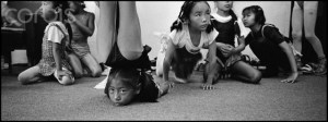 Ulaanbaatar, Mongolia --- Mongolia, Ulaan Bator, School of contortion --- Image by © Bruno Morandi/Corbis